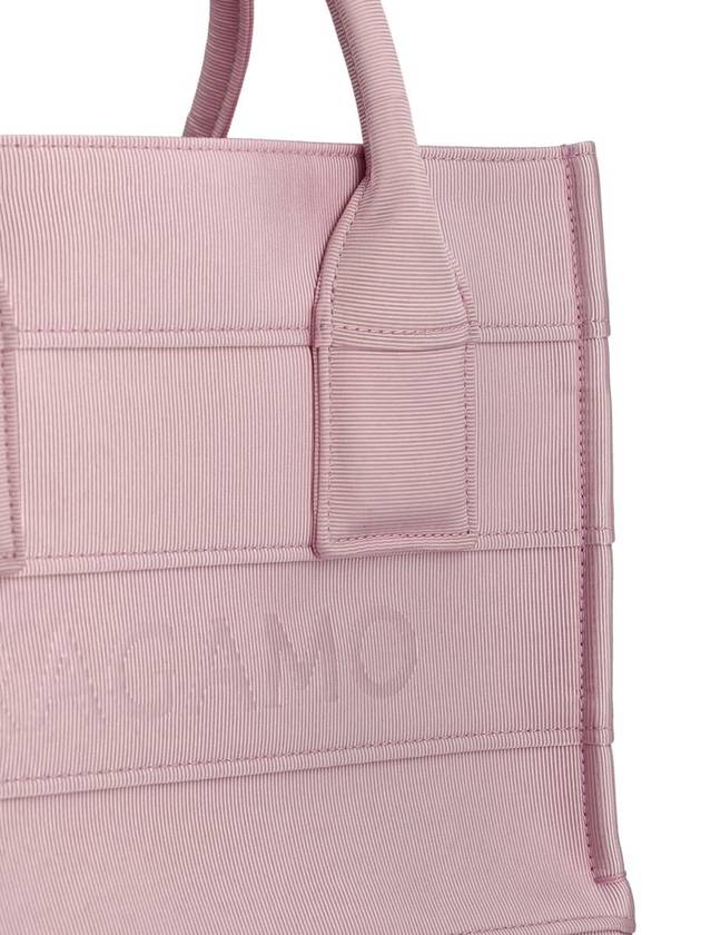 Logo Signature Tote Beach Bag Pink - SALVATORE FERRAGAMO - BALAAN 5