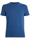 Cotton Crew Neck Short Sleeve T-Shirt T-Shirt blue - TOM FORD - BALAAN 2