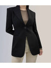 Edel Single Breasted Caddy Blazer Jacket Black - MAX MARA - BALAAN 11