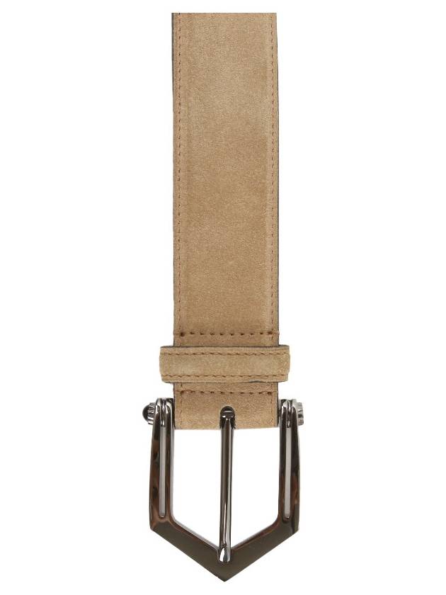 OBFI0L Suede Belt SAND - BRIONI - BALAAN 3