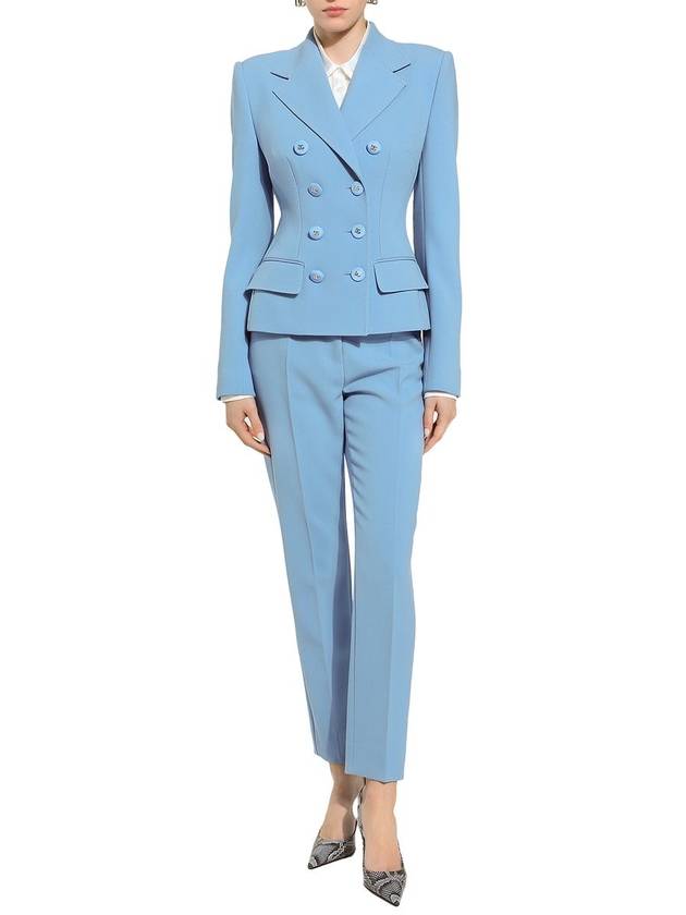 Dolce & Gabbana Light Blue Virgin Wool Blazer - DOLCE&GABBANA - BALAAN 2