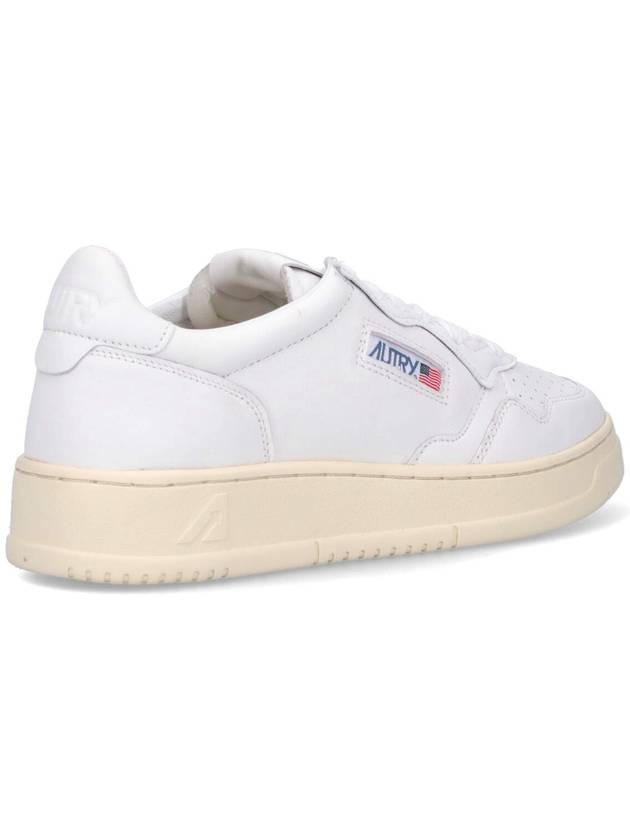 Medalist Goatskin Low Top Sneakers White - AUTRY - BALAAN 5