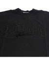 Embroidered Logo Cotton Short Sleeve T-Shirt Black - VETEMENTS - BALAAN 5