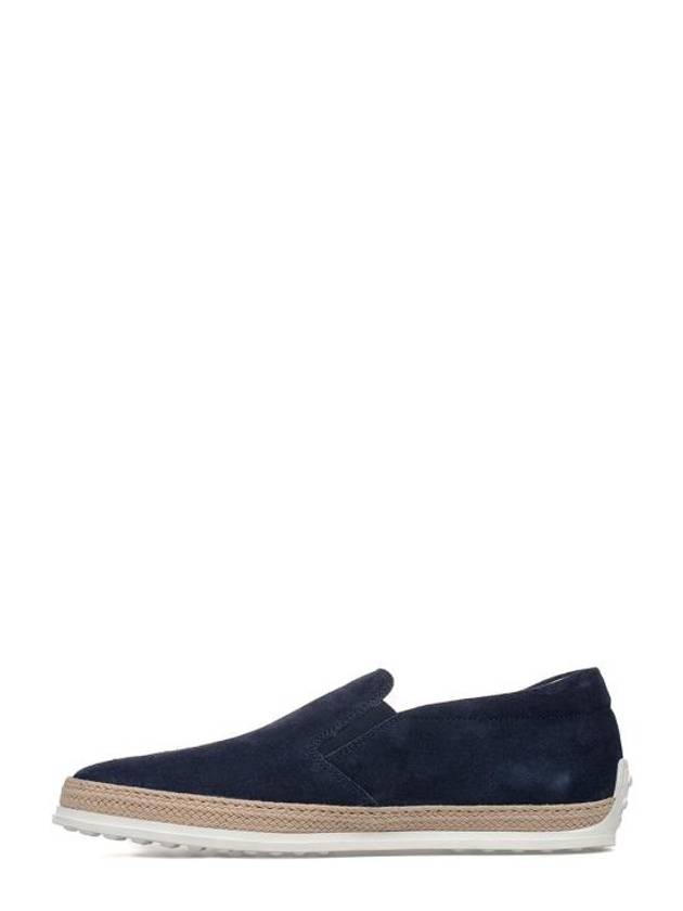 Suede Slip-On Loafer Blue - TOD'S - BALAAN 4