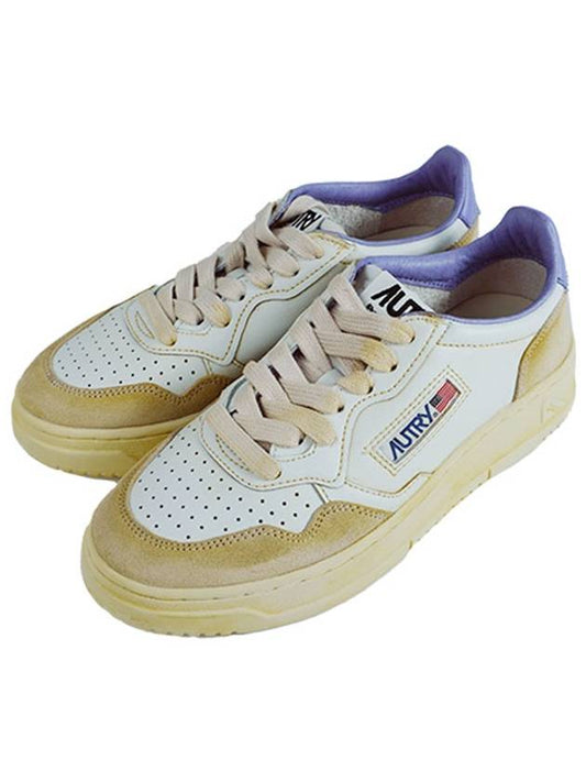 Super Vintage Medalist Low Leather Sneakers AVLW YL04 - AUTRY - BALAAN 1