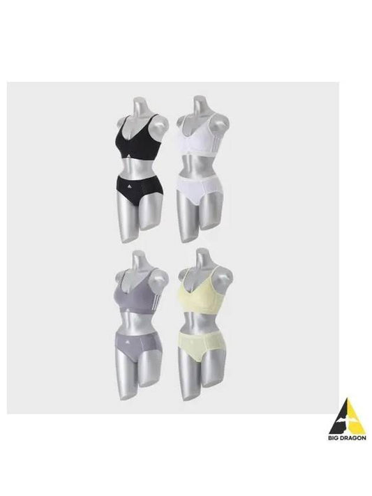 adidas UNDERWEAR No Wire Performance Aero Ready Bra Panties 4SET - ADIDAS - BALAAN 1