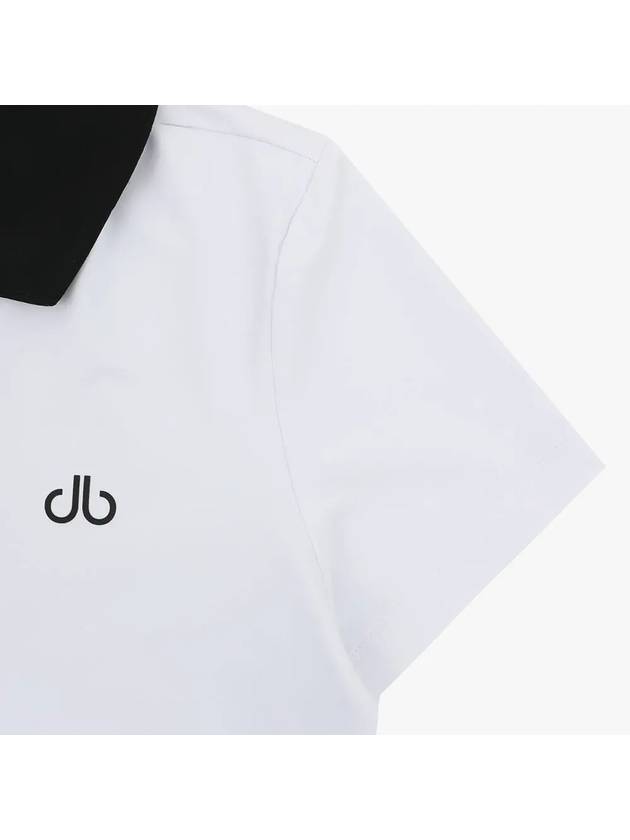 Drew Single Variation Color Combination Short Sleeve T-Shirt DF42ST03WHITE - DRUH GOLF - BALAAN 4