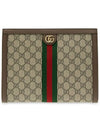 Ophidia Pouch Clutch Bag Beige Ebony - GUCCI - BALAAN 3