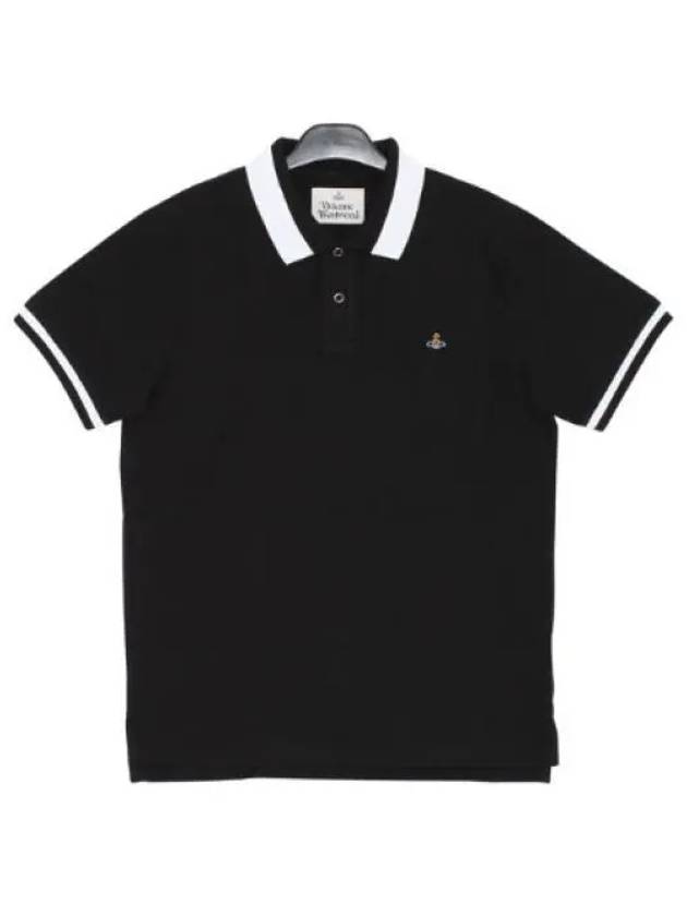 Classic ORB Logo Polo Shirt Black - VIVIENNE WESTWOOD - BALAAN 2