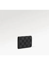 Damier Graphite Envelope Business Card Wallet Black - LOUIS VUITTON - BALAAN 4