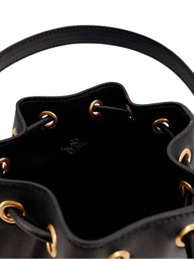 V Logo Bucket Bag Black - VALENTINO - BALAAN 5