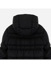 Yser logo short down padded jacket black - MONCLER - BALAAN 4