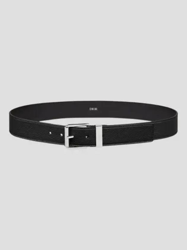 Engraved Loop Leather Belt Black - DIOR - BALAAN 2