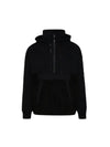 Embossed Puff Logo Patch Hoodie Black - MOOSE KNUCKLES - BALAAN 1