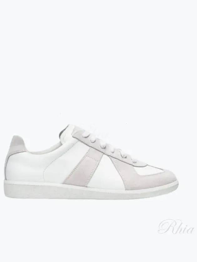 Men's Replica Leather Suede Low Top Sneakers White - MAISON MARGIELA - BALAAN 2