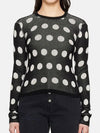 Polka Dot Long Sleeve Knit Top Black - MAISON MARGIELA - BALAAN 2