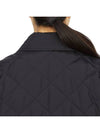 Diamond Quilted Nylon Canvas Jacket Black - BURBERRY - BALAAN.