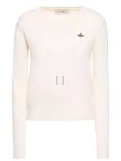 ORB Embroid Logo Knit Top Cream - VIVIENNE WESTWOOD - BALAAN 2