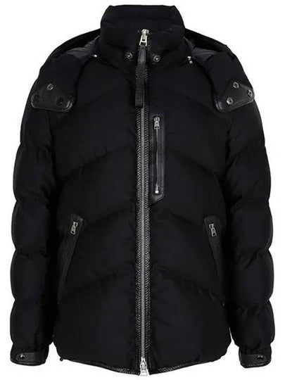 Wool Cashmere Down Jacket Black - TOM FORD - BALAAN 2