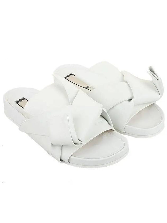 Ribbon Sandals White - Nº 21 - BALAAN.