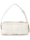 Brick Cassette Intrecciato Small Shoulder Bag White - BOTTEGA VENETA - BALAAN 4