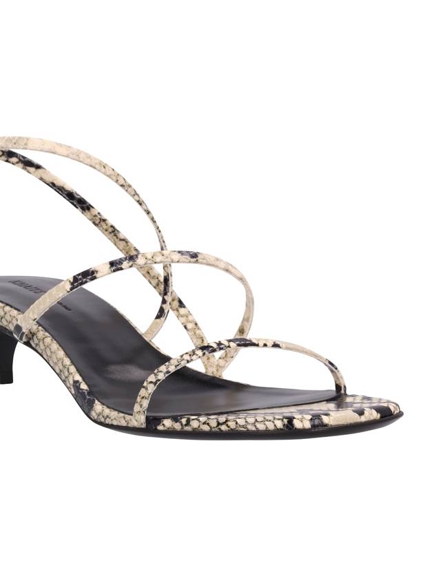 SNAKESKIN EFFECT SANDALS - KATE - BALAAN 4