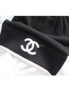 CC Logo Cashmere Beanie White Black Unisex AAA629 - CHANEL - BALAAN 6