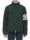 Check Reversible 4 Bar Zip-up Padding - THOM BROWNE - BALAAN 11