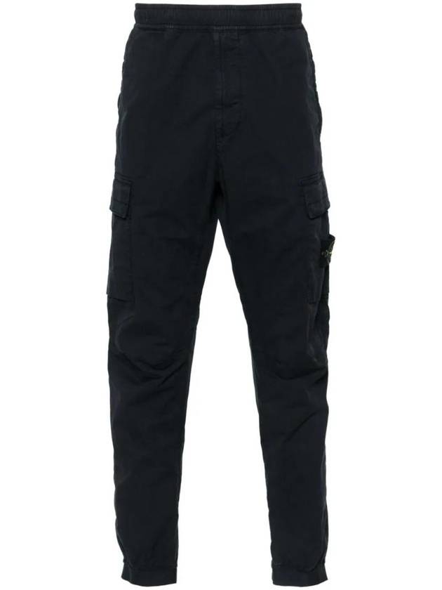 Banding Waist Tapered Cargo Straight Pants Navy - STONE ISLAND - BALAAN 1