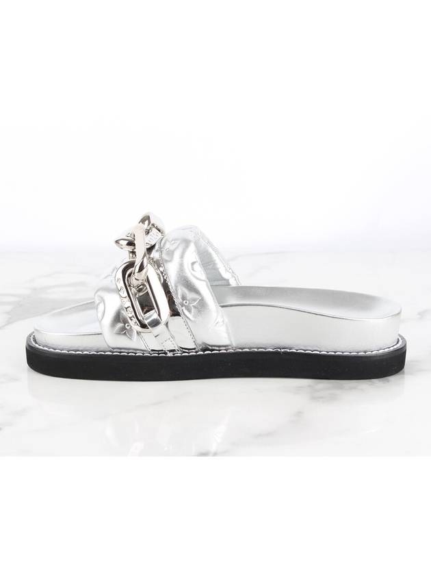 LV Sunset Flat Comfort Mule Silver 36 230 - LOUIS VUITTON - BALAAN 6