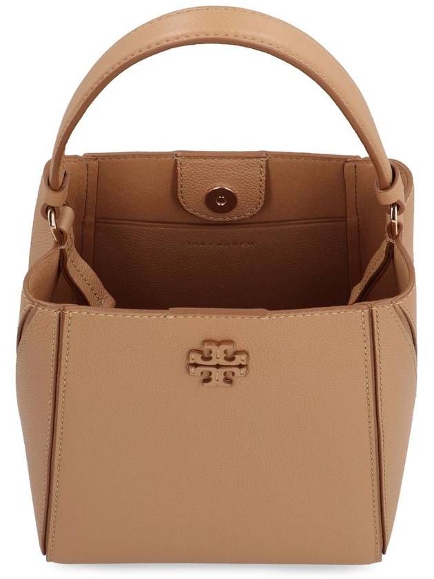 Mcgraw Logo Small Bucket Bag Brown - TORY BURCH - BALAAN 7