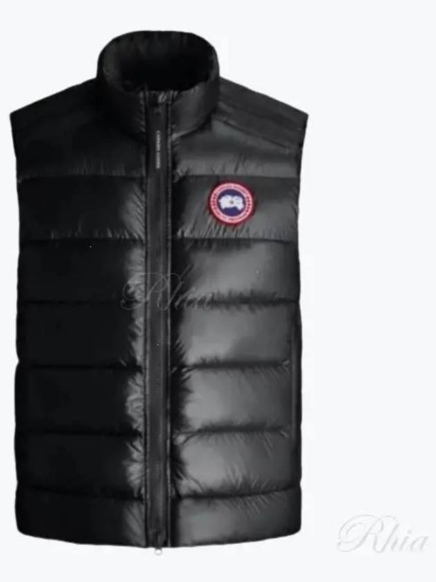 Crofton Logo Patch Padding Vest Black - CANADA GOOSE - BALAAN 2