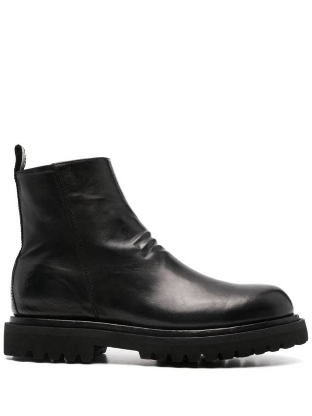 Officine Creative Eventual Ankle Boots In Wrinkled Calfskin - OFFICINE CREATIVE - BALAAN 1