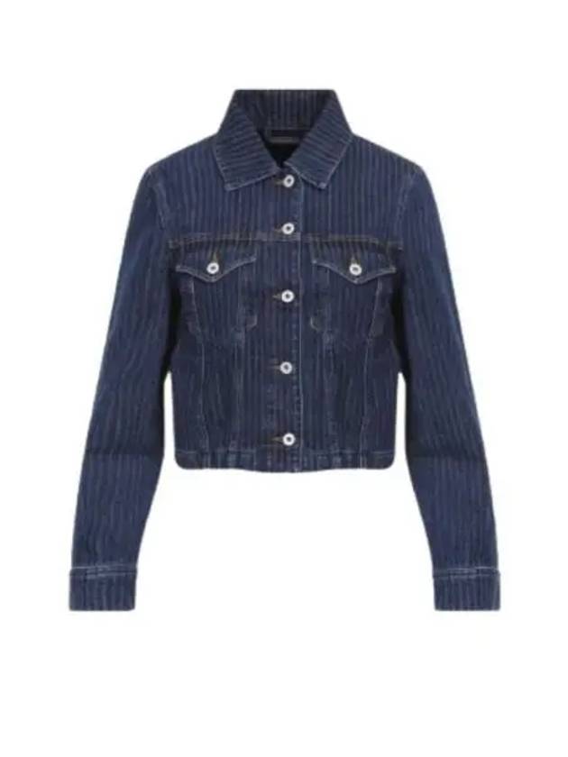 Striped Trucker Jacket FE6 2DV245 6F2 DD - KENZO - BALAAN 1