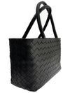 Intrecciato Lambskin Tote Bag Black - BOTTEGA VENETA - BALAAN 3