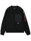 Men s Logo Wappen Black Sweatshirt PMFLRE01 541 - PARAJUMPERS - BALAAN 3