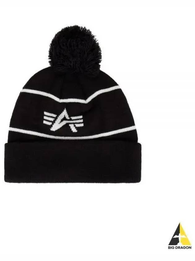 ESSENTIAL POM BEANIE UHE52500C1 BLACK foam - ALPHA INDUSTRIES - BALAAN 1