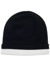 Cashmere Logo Beanie Black - BURBERRY - BALAAN 3