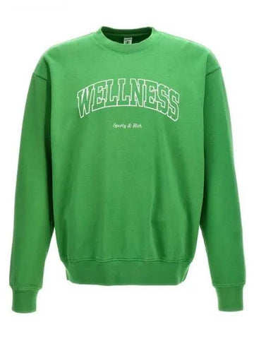 Wellness Ivy Crewneck VerdeWhite CRAW2359VE 177 Sweatshirt - SPORTY & RICH - BALAAN 1