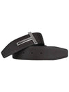 Sliver Soft Grain Leather T Icon Belt Brown Black - TOM FORD - BALAAN 2