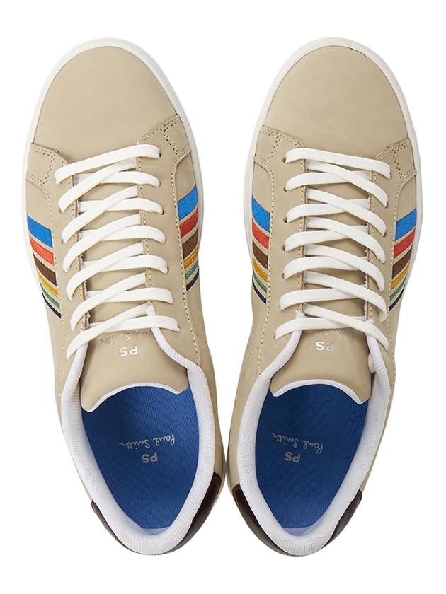 Rex Sports Striped Leather Low Top Sneakers Beige - PAUL SMITH - BALAAN 3