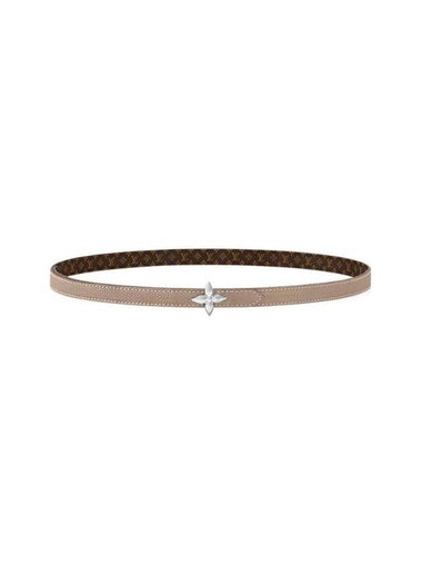 LV Mini Flowergram 15mm Reversible Belt Grey - LOUIS VUITTON - BALAAN 1