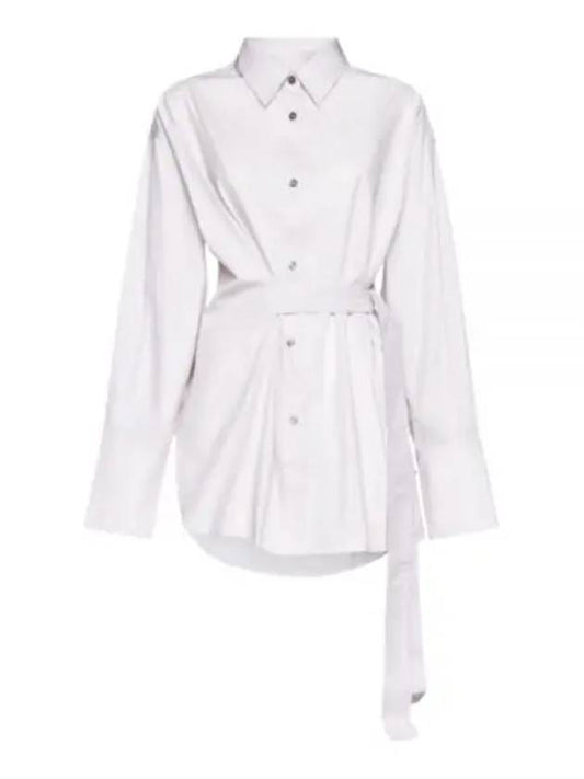 CONDELL TIE WAIST SHIRT ORCHID 1095 Condell tie waist shirt - STUDIO NICHOLSON - BALAAN 1