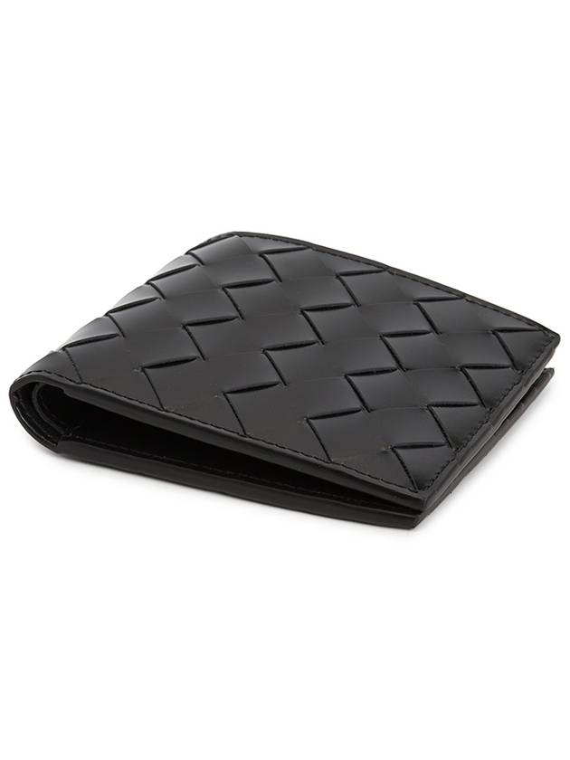 Intrecciato Half Wallet Black - BOTTEGA VENETA - BALAAN 4