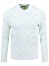 Men's Golf Gus Jacquard Crew Neck Sweatshirt White - J.LINDEBERG - BALAAN 2