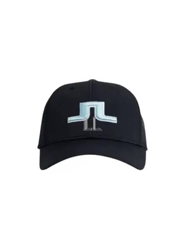 Anga Embroidered Logo Ball Cap Black - J.LINDEBERG - BALAAN 2