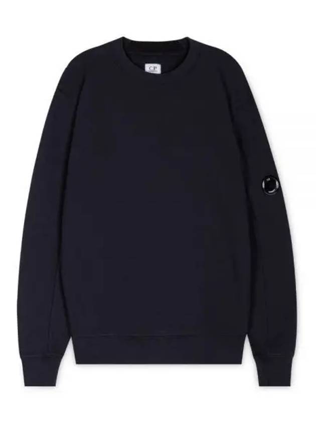 Diagonal Raised Fleece Sweatshirt Navy - CP COMPANY - BALAAN 2