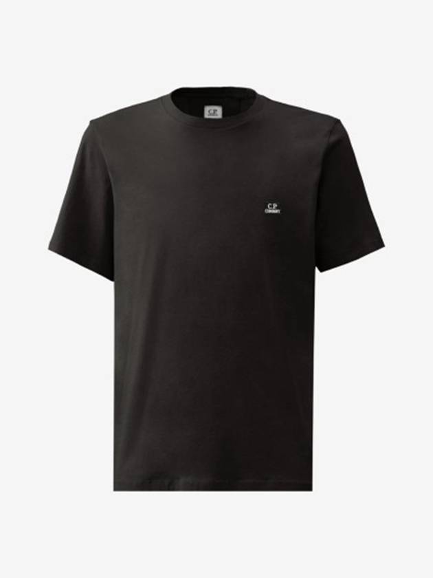 30/1 Jersey Logo Short Sleeve T-Shirt Black - CP COMPANY - BALAAN 2