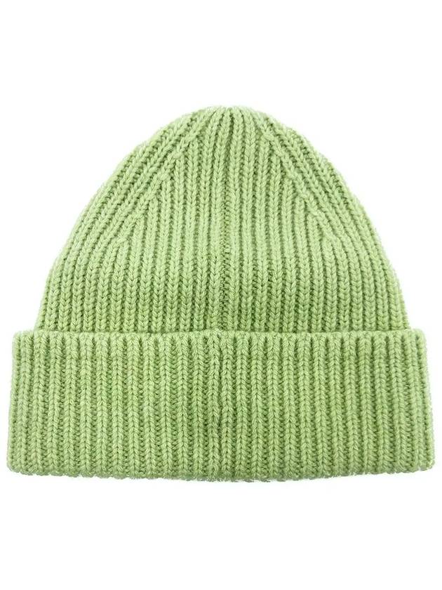 Kids Mini Face Knit Beanie Green - ACNE STUDIOS - BALAAN 3