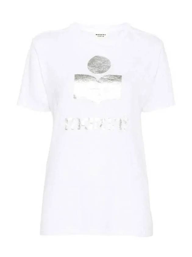 Zwell Logo Print Short Sleeve T-Shirt White - ISABEL MARANT - BALAAN 2